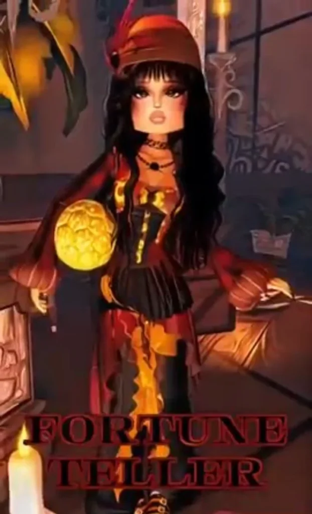 Fortune Teller in Halloween Dress to Impress