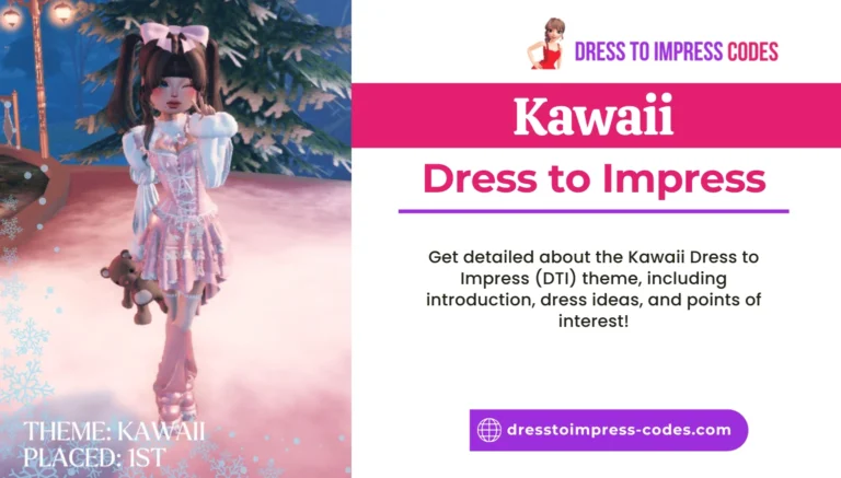 Picture of girl with Kawaii Dress to Impress Theme