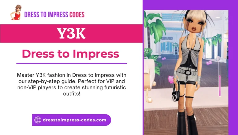Picture of girl with Y3K Fashion Dress to Impress